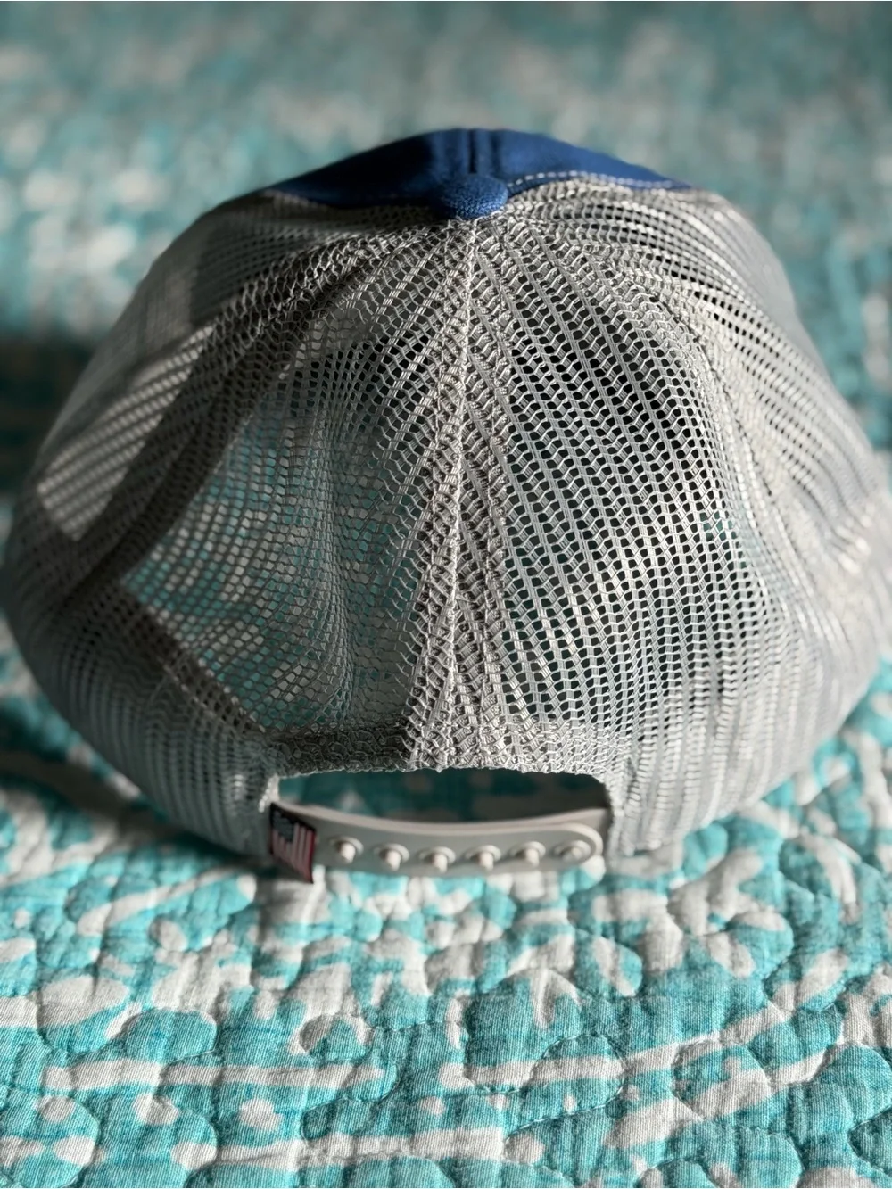 Marshalltown Blue and Gray Mesh Trucker Hat